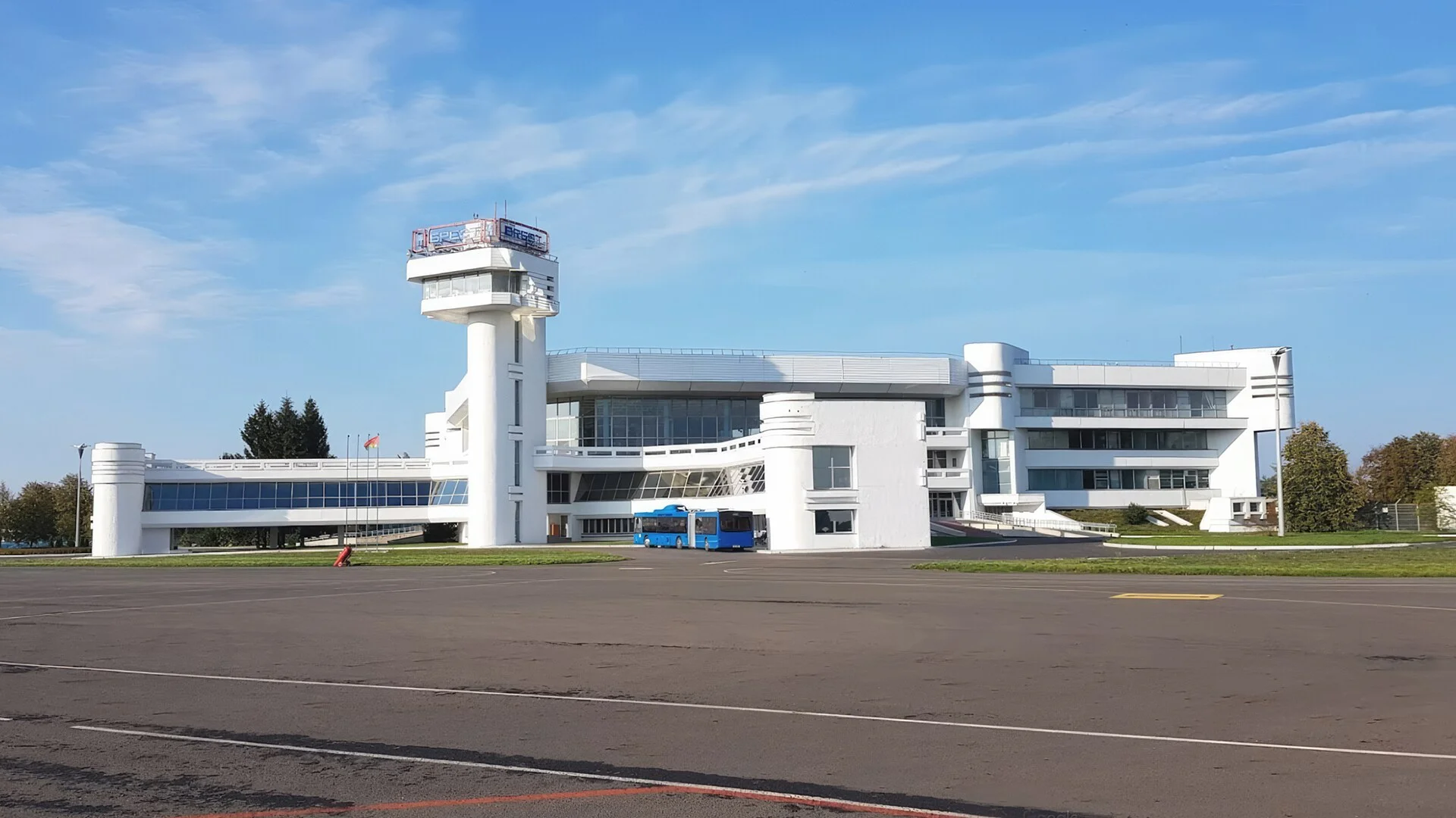 Аэропорт Бреста в Брестской области, Беларусь.
