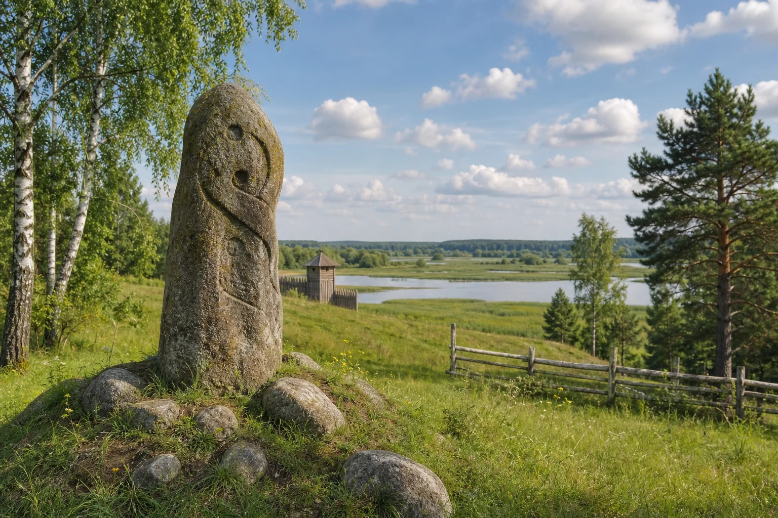 Археологические памятники Кривина и Асавец