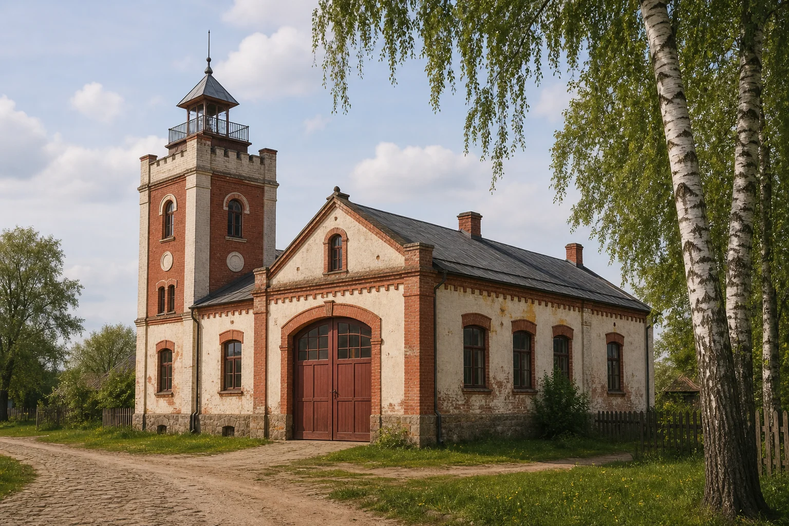 Аславеняты, пожарное депо