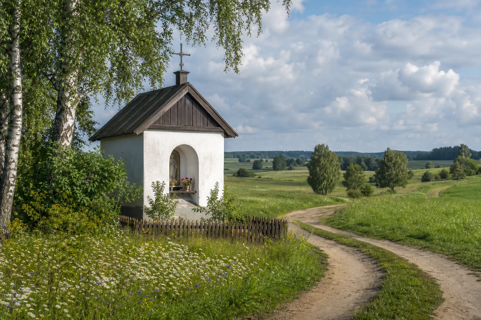 Белавичи, часовня придорожная