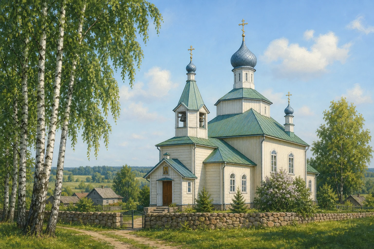 Белица. Церковь Воздвижения Креста Господня