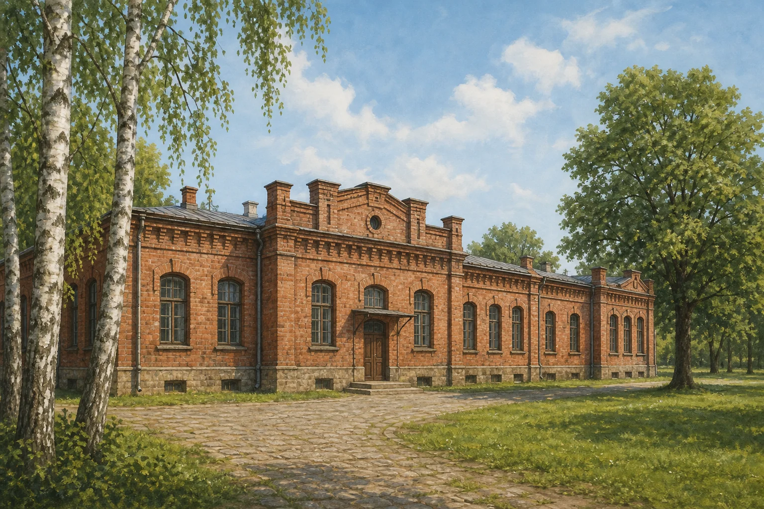 Береза, казармы