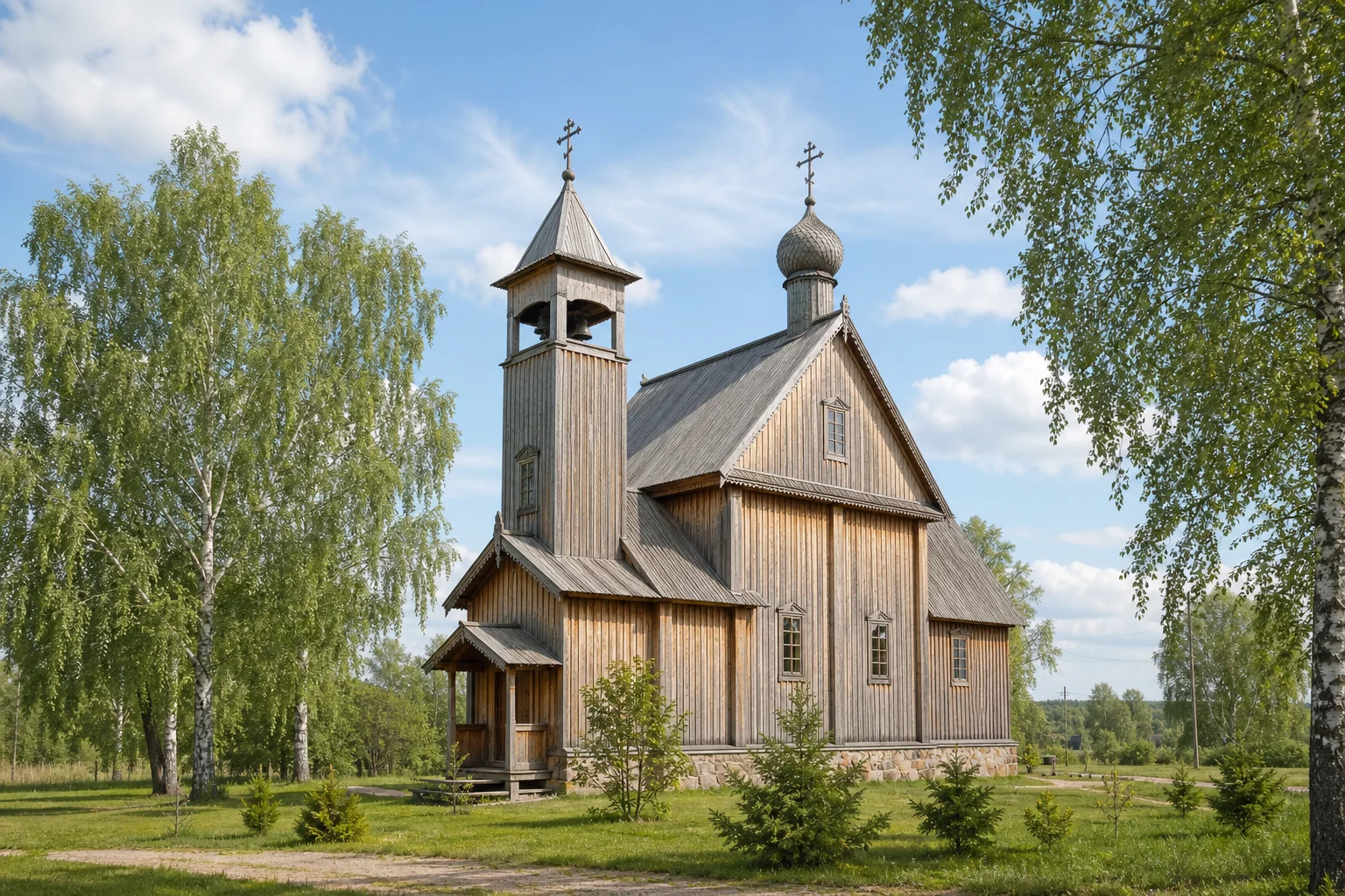 Березовичи, церковь Покровская (дерев.)