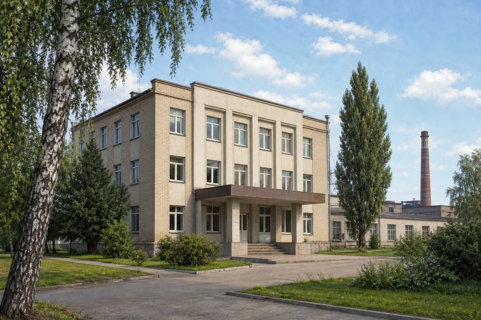 Березовка, стеклозавод: административный корпус