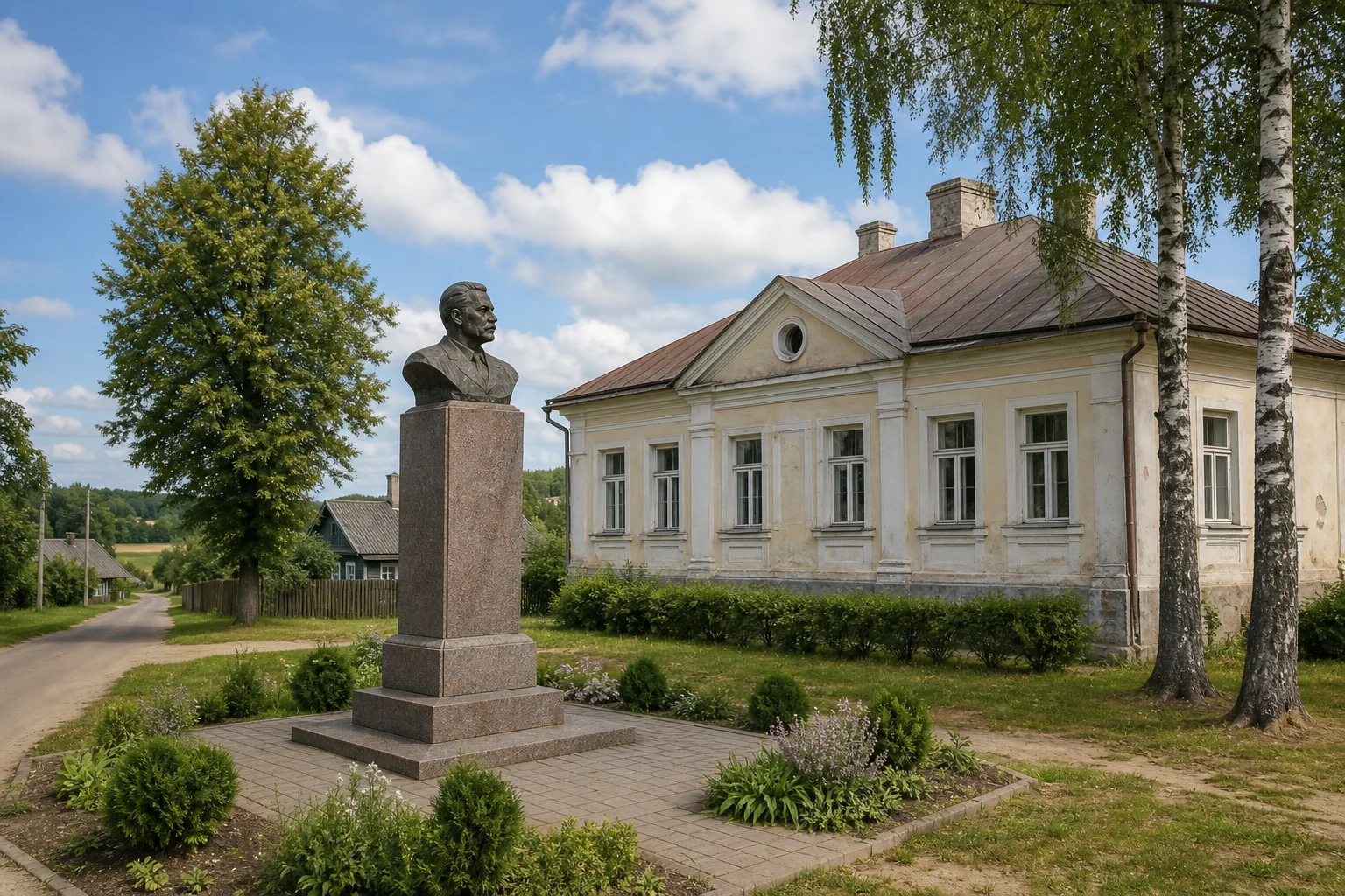 Бершты. Бывшее здание администрации гмины