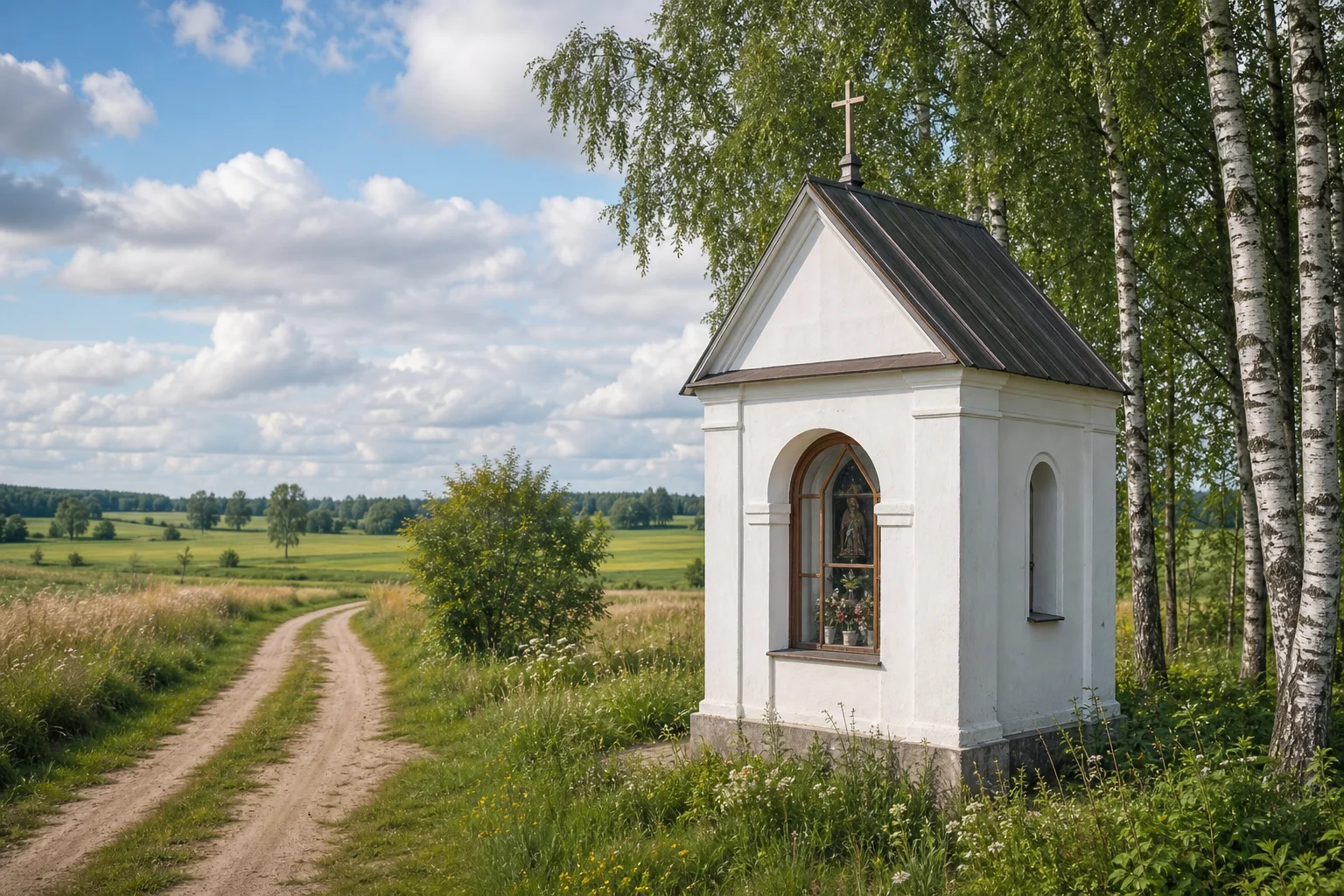 Бобровники, часовня придорожная