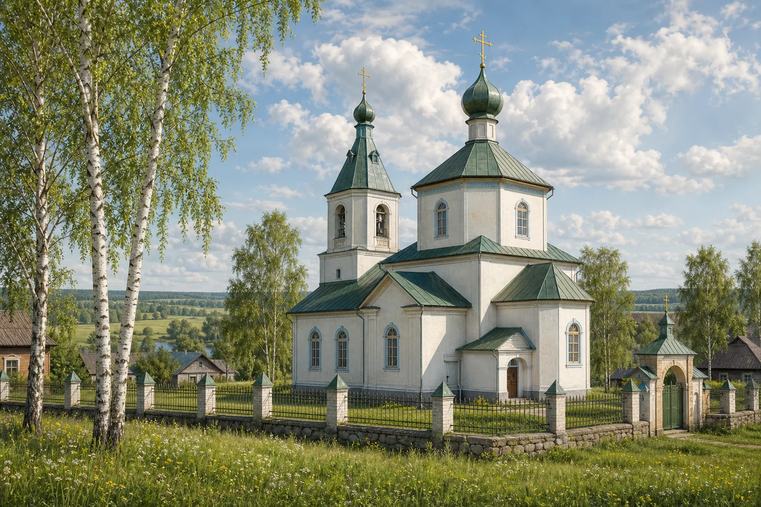 Бол. Лысица, церковь Крестовоздвиженская