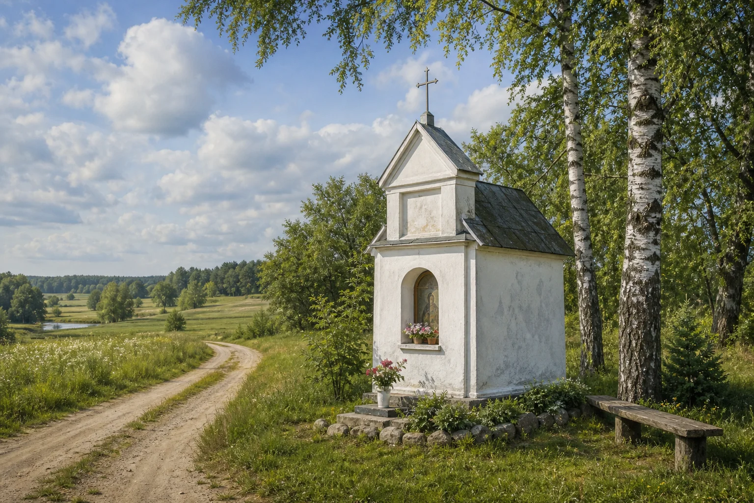 Бол. Лысица, часовня придорожная