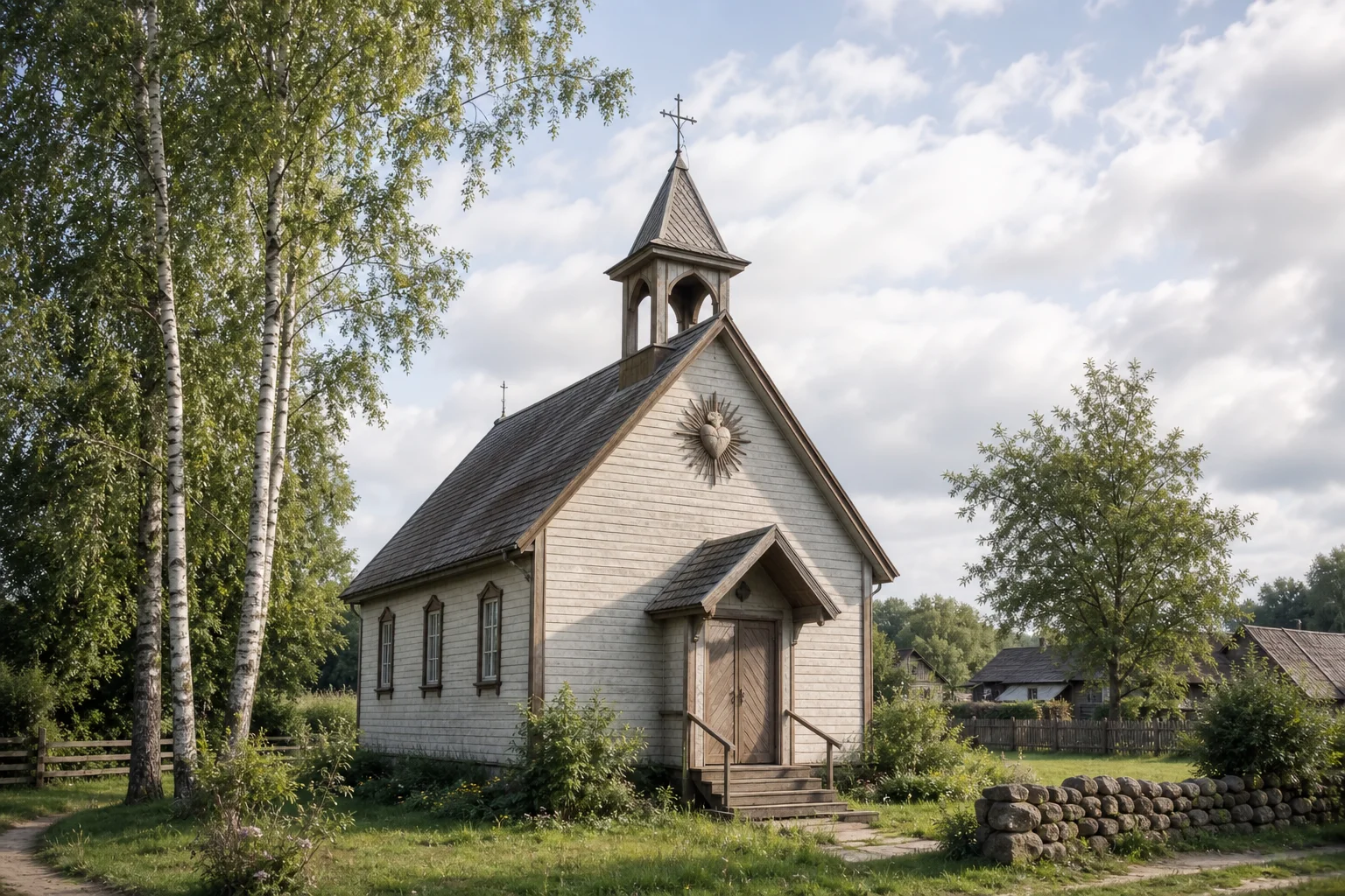 Бол. Новики, часовня католич. Сердца Иисуса (дерев.)