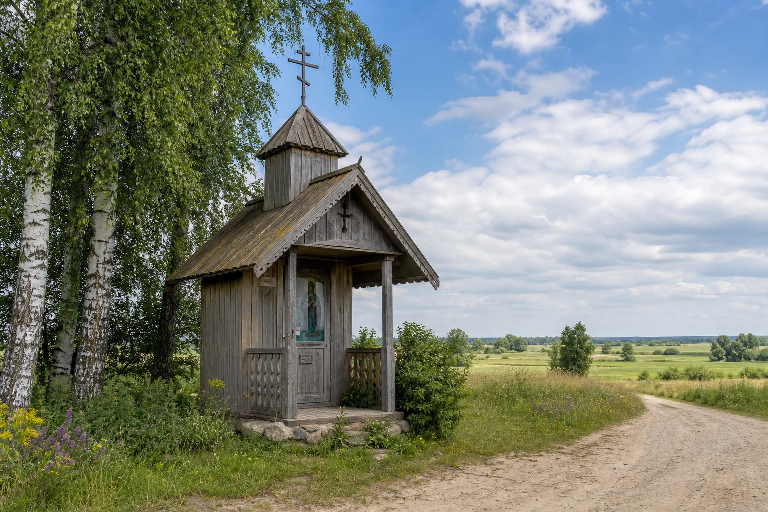 Бол. Олься, часовня придорожная