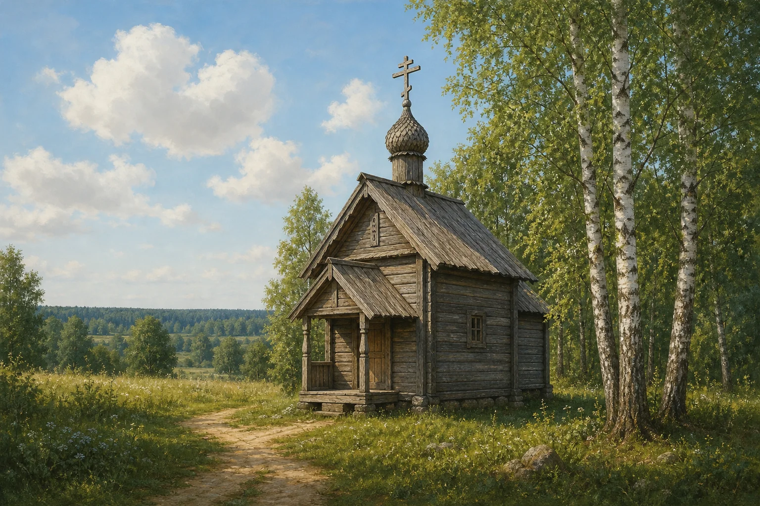 Бол. Падерь, часовня правосл. (дерев.)