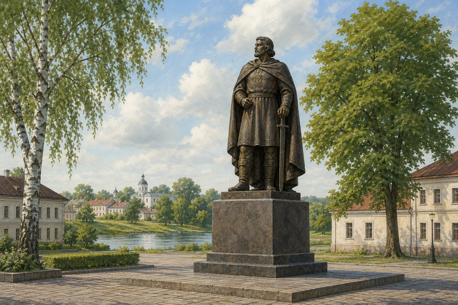 Борисов, памятник основателю города Борису Всеславичу