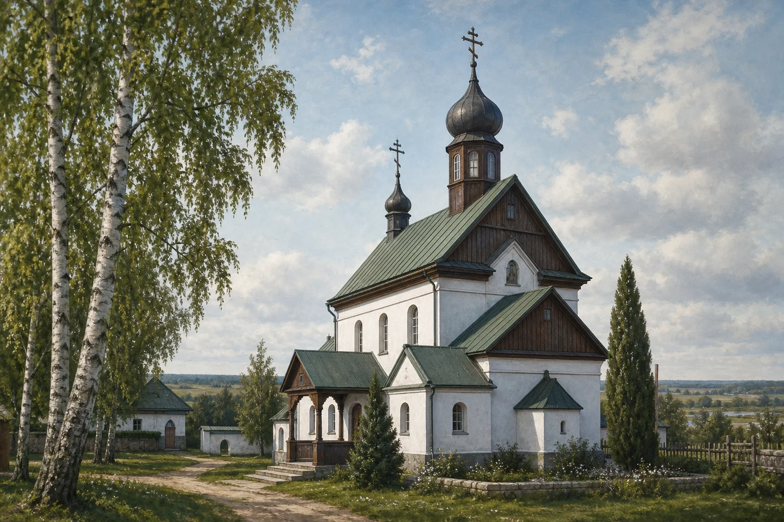 Борколабово, монастырь: церковь св. Иоанна Предтечи