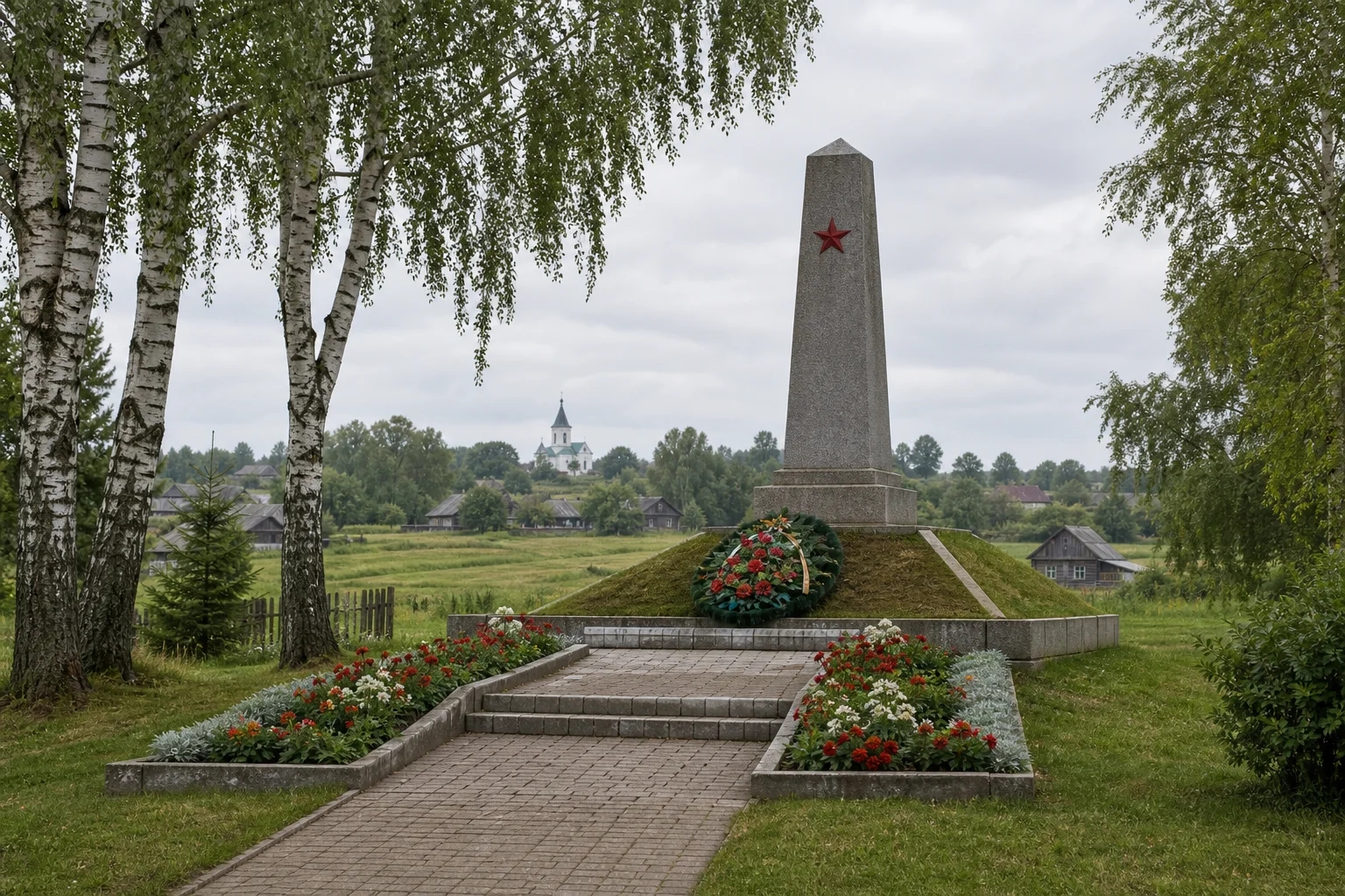 Братская могила (588 воинов Советской Армии)