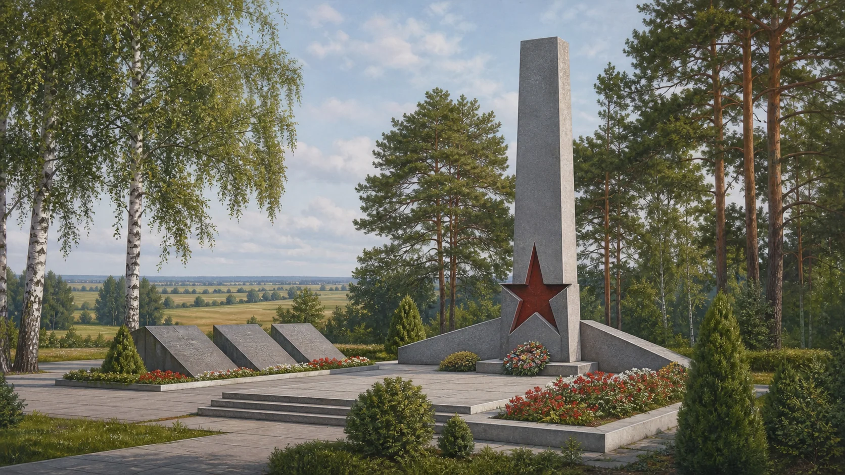 Братская могила советских воинов и партизан