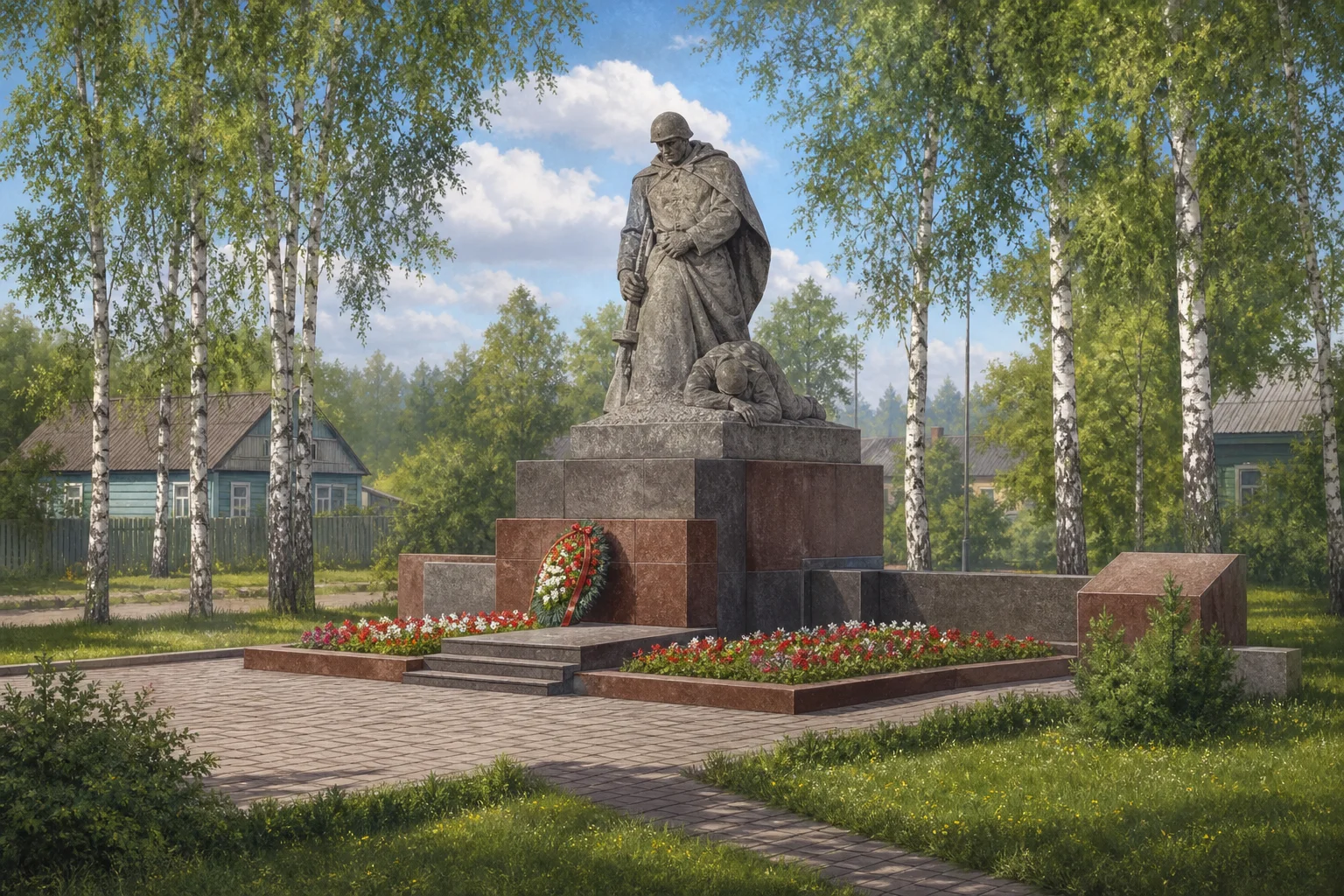 Братская могила советских воинов и партизан (автор памятника - С. Азгур)