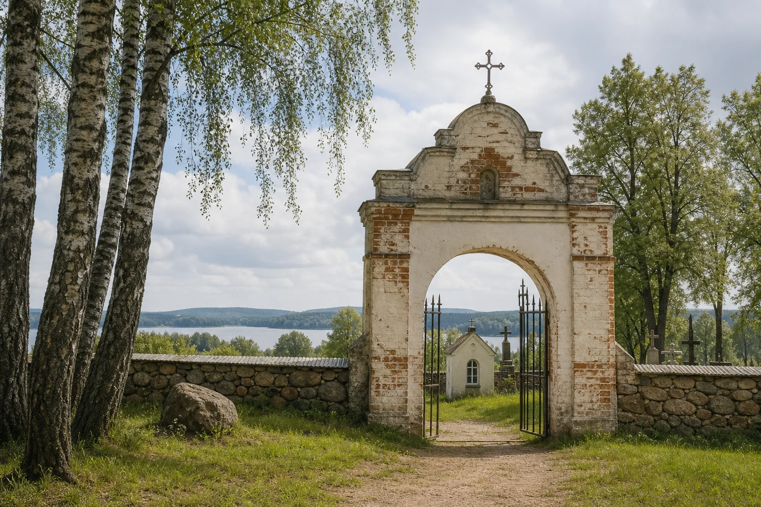 Браслав, кладбище христианское: брама