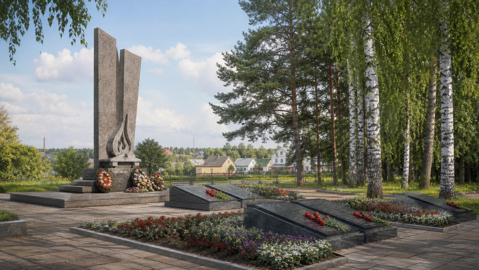 Братская могила, г. Белоозёрск