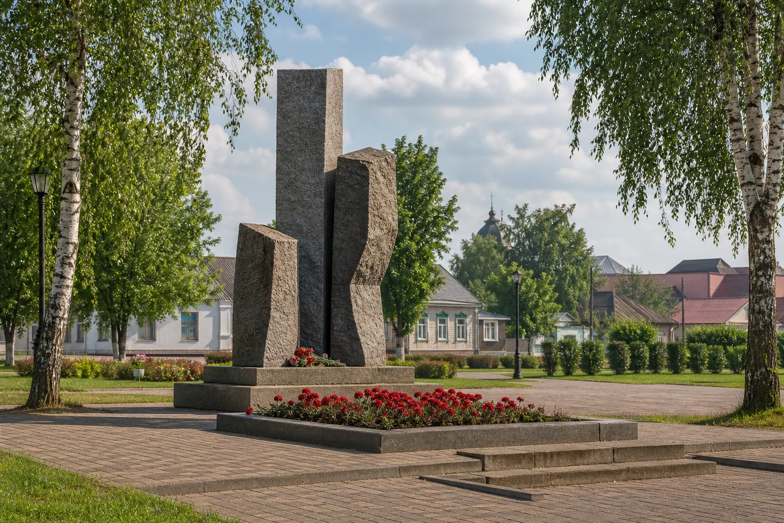 Братская могила, г. Туров