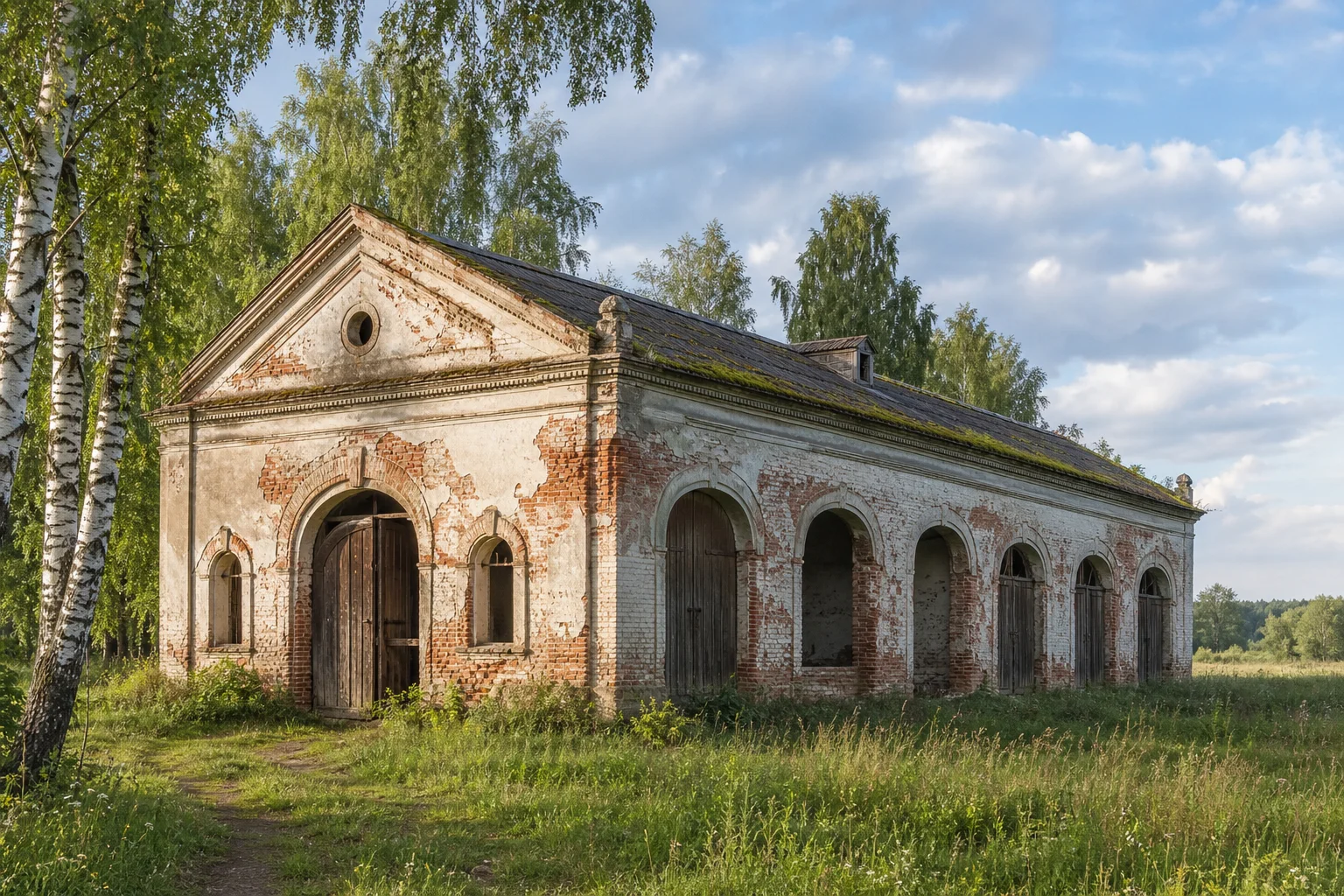 Броносово, усадьба: конюшня (?) /сохр. частично/