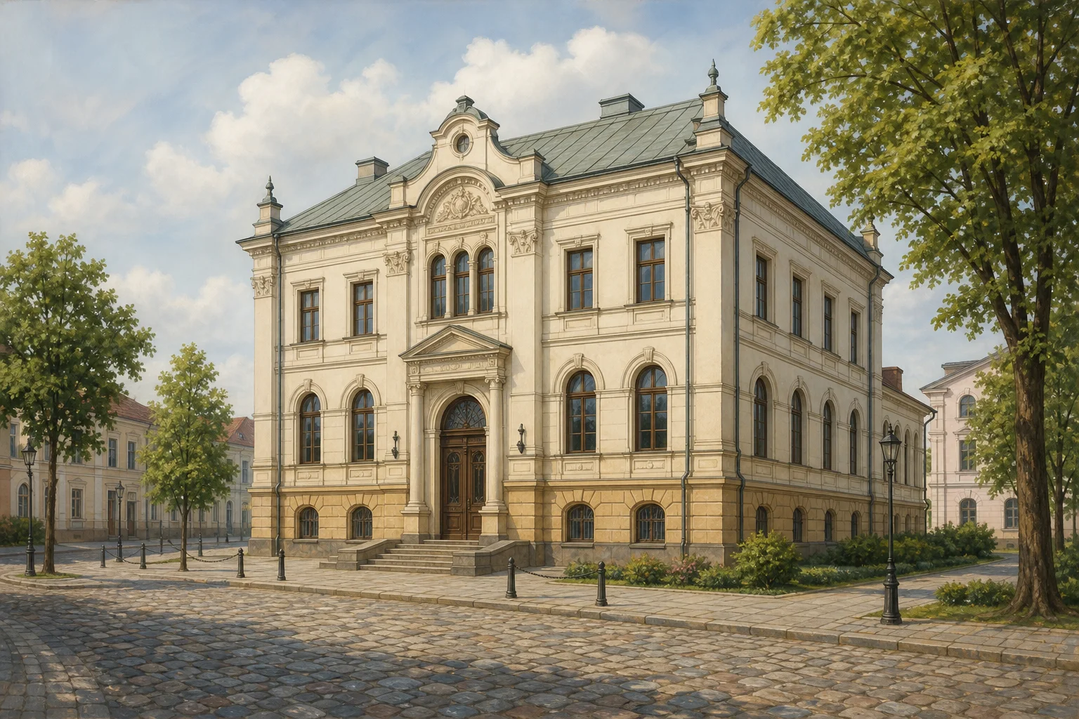 Здание бывшего поземельного банка (архитектор Остроумов Б.П.)
