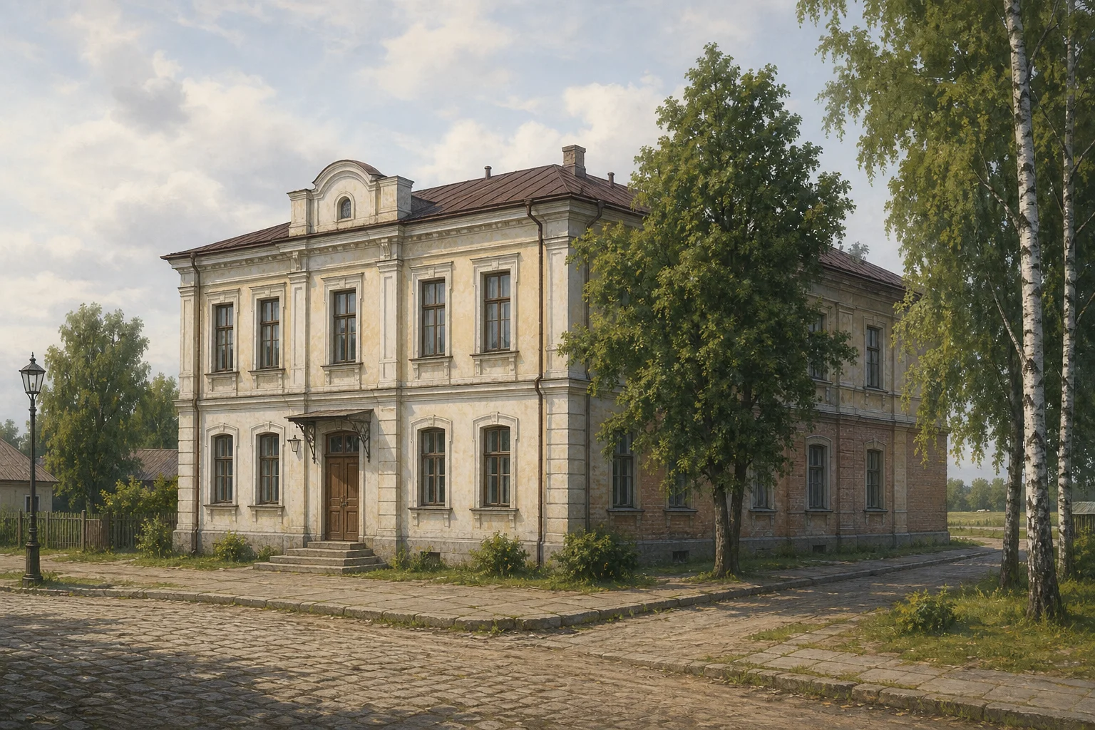 Здание, в котором размещалась народная милиция