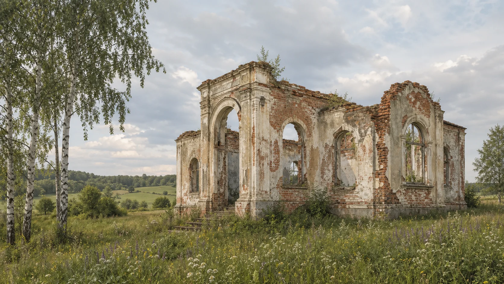 Бывший народный дом (руины)