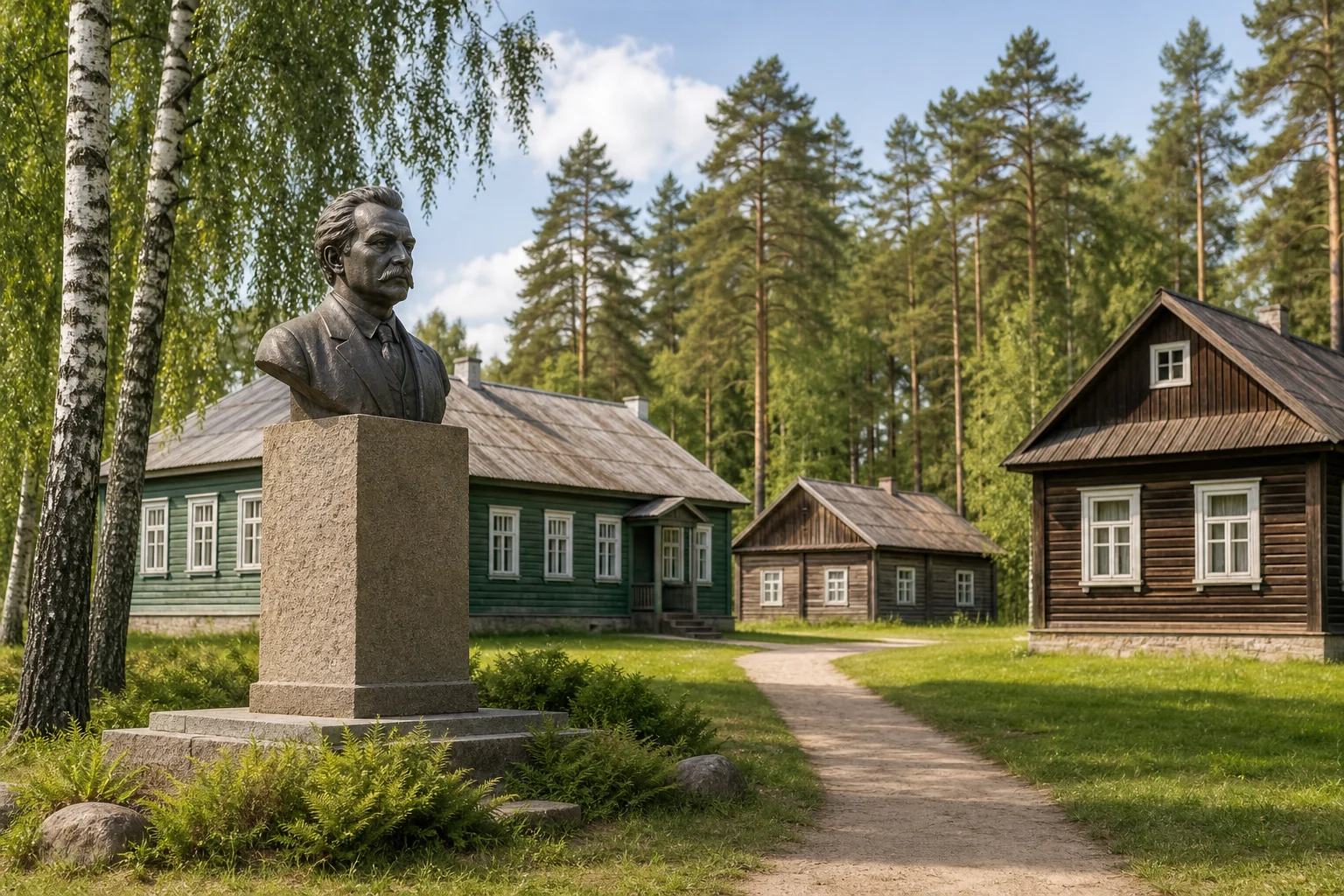 Бывший поселок лесничества (три здания): третий
