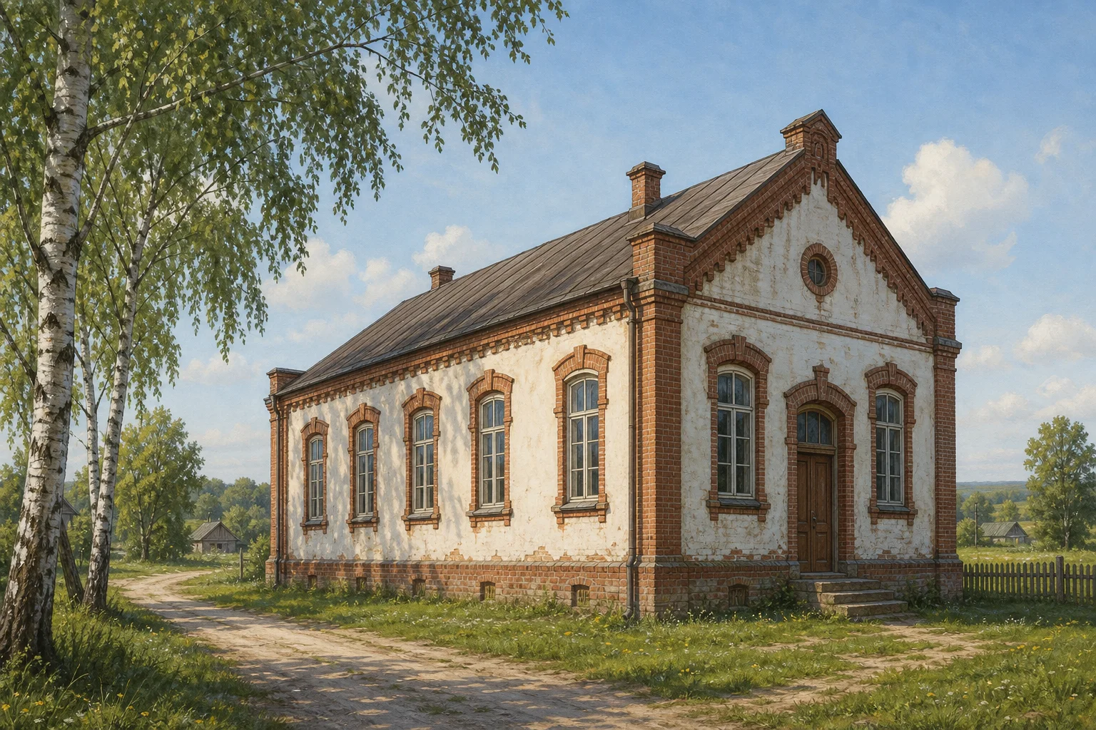 Бывшее здание церковно-приходской школы в Борколабово