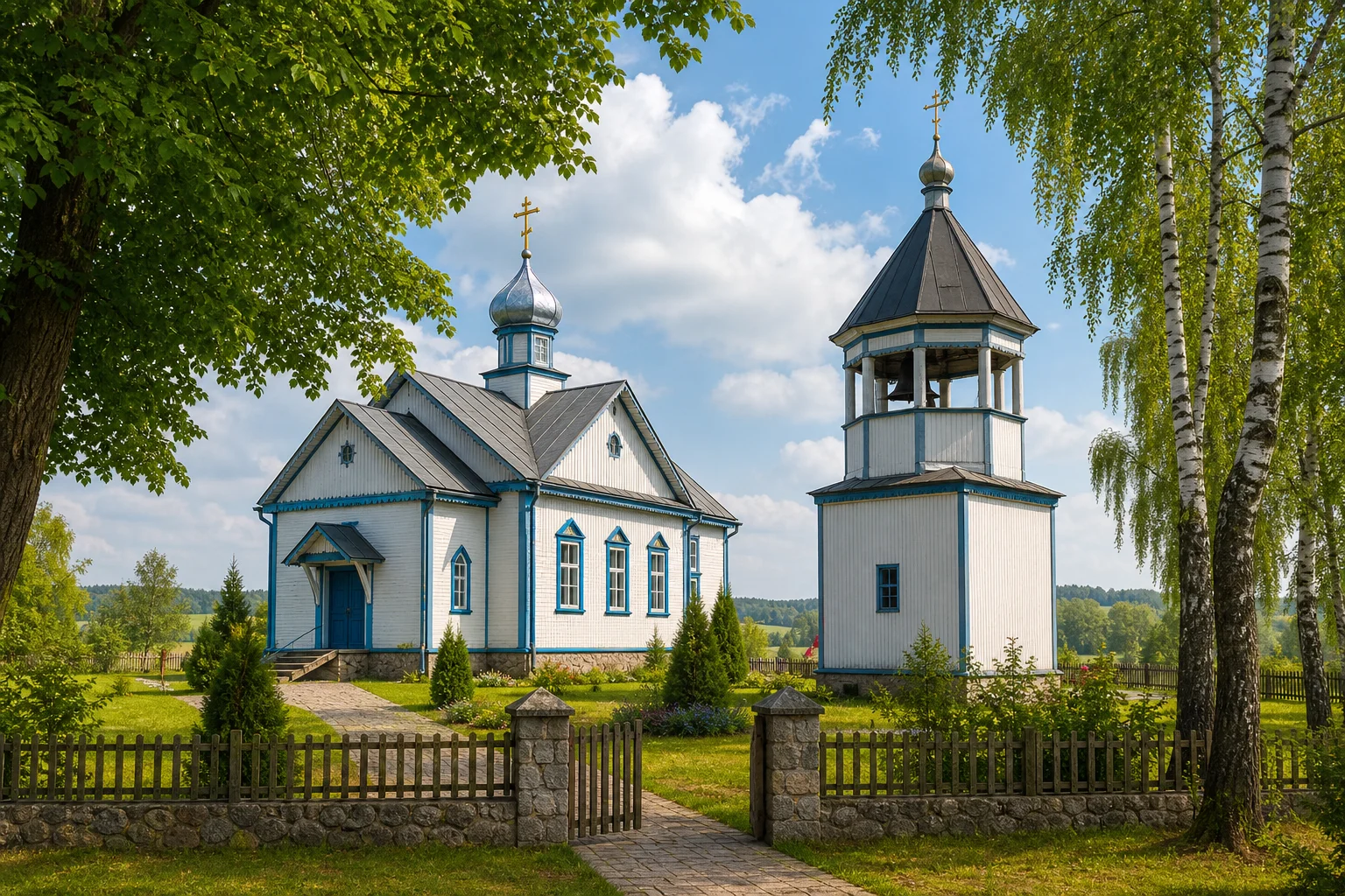 Церковь и звонница