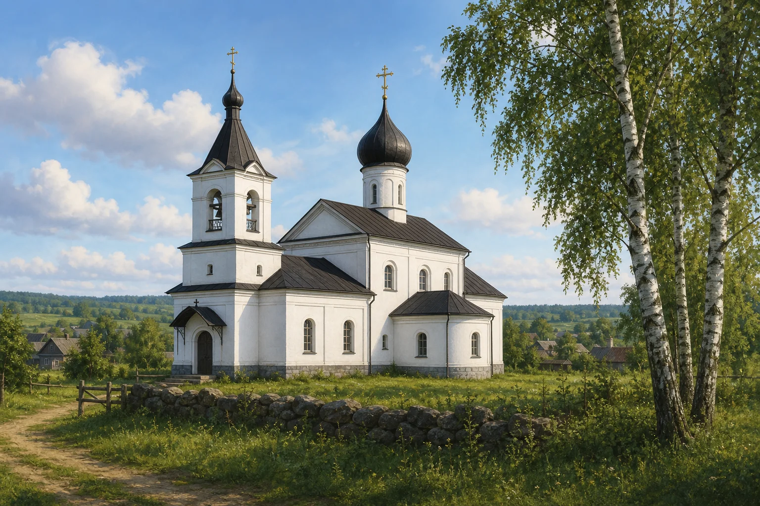 Церковь Крестовоздвиженская в Хотомели