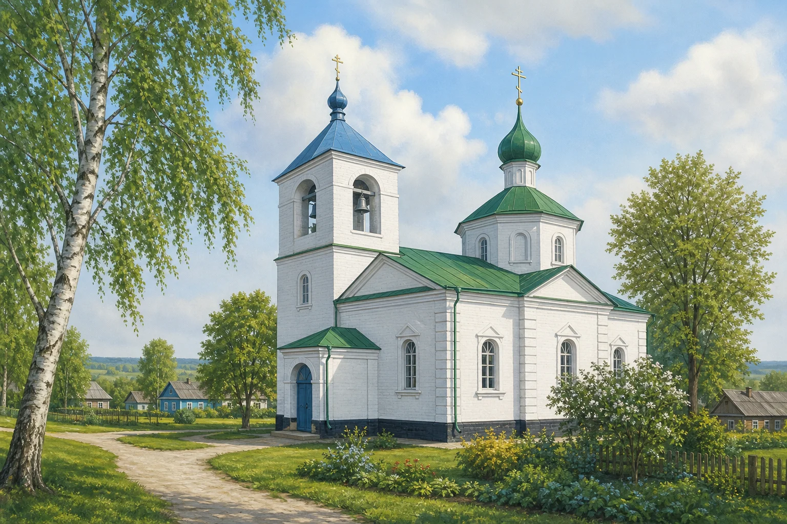 Церковь Спасо-Преображенская в деревне Городея