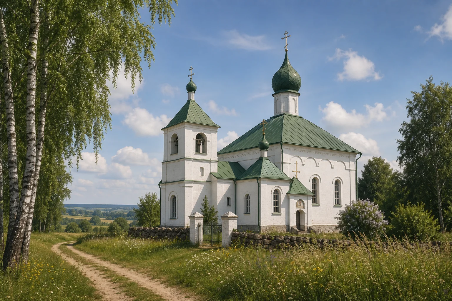 Церковь Святой Троицы в деревне Монастырь