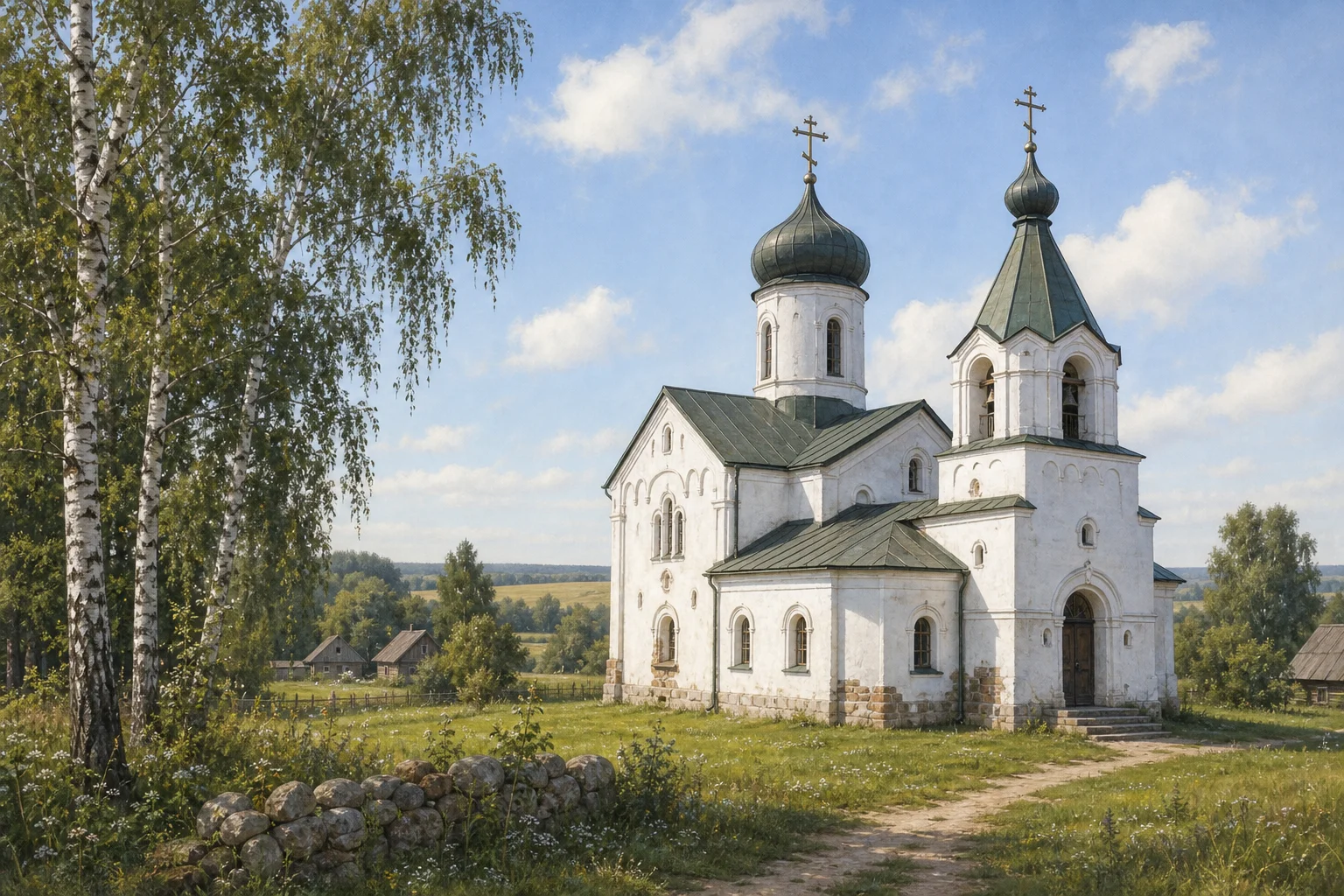Церковь Святой Троицы в деревне Вольно