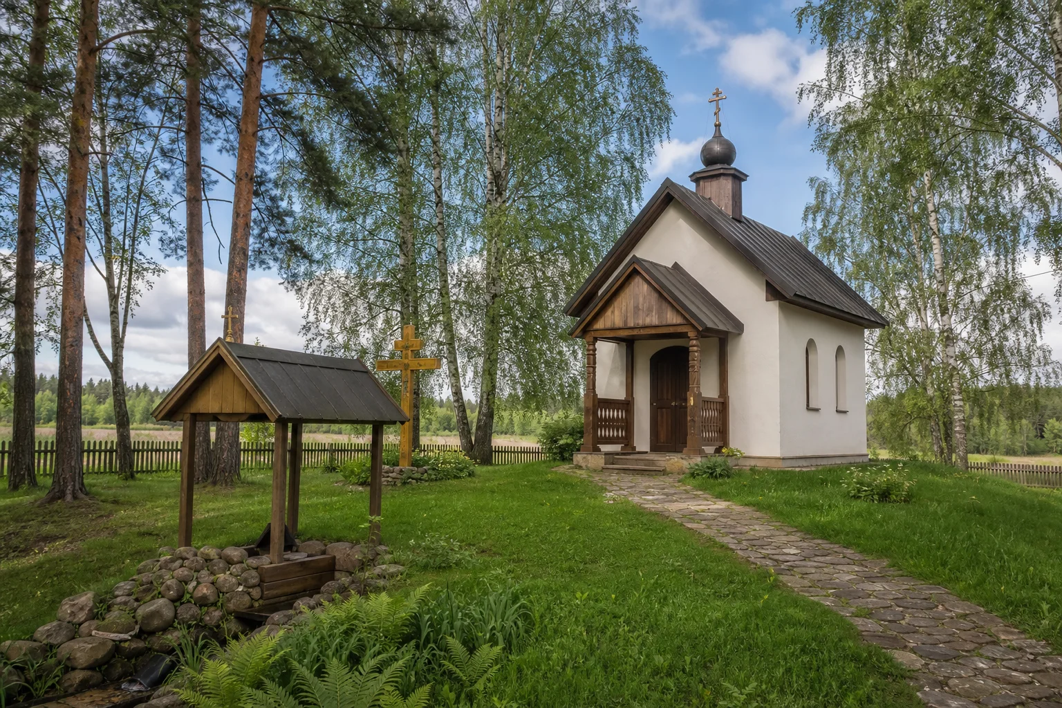 Часовня-усыпальница имени Христа Спасителя в деревне Ахремовцы