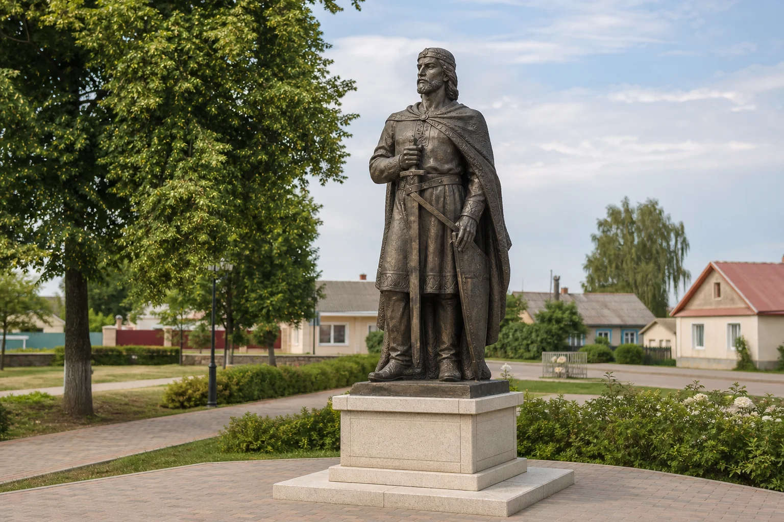 Давид-Городок. Памятник князю Давиду