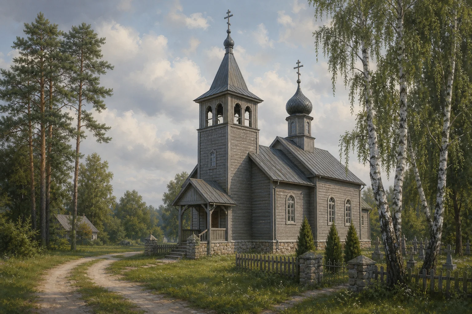 Деревная, церковь Троицкая (дерев.)