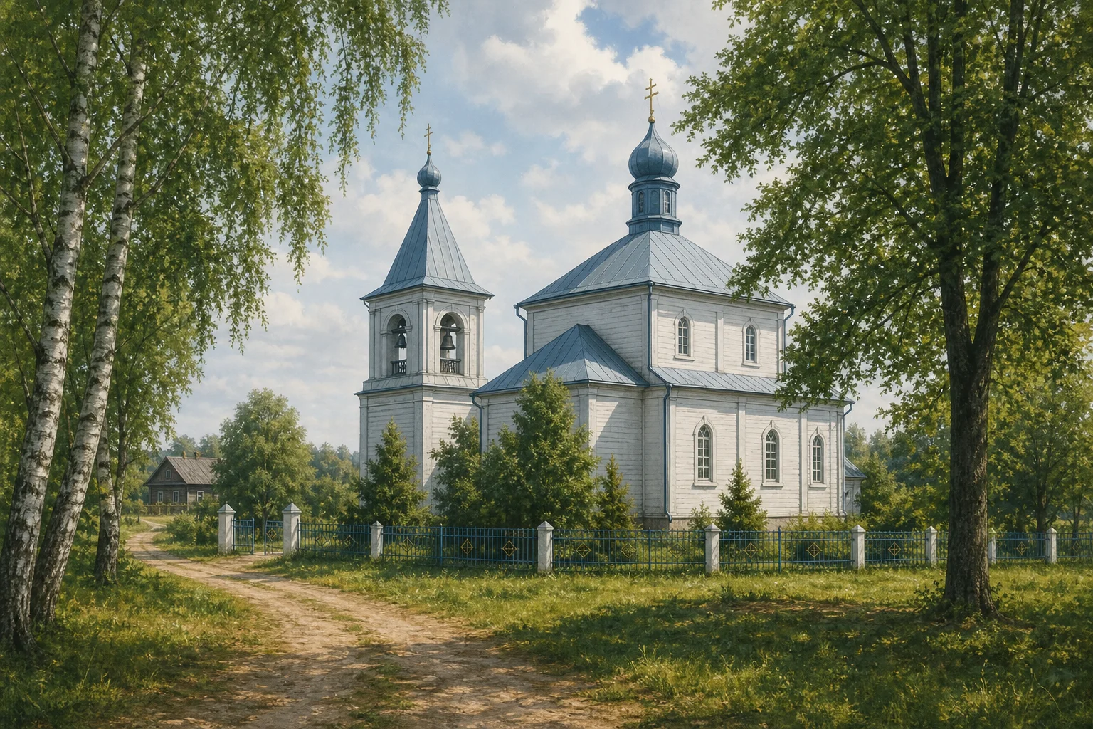 Деревня Голени. Церковь Успения Пресвятой Богородицы