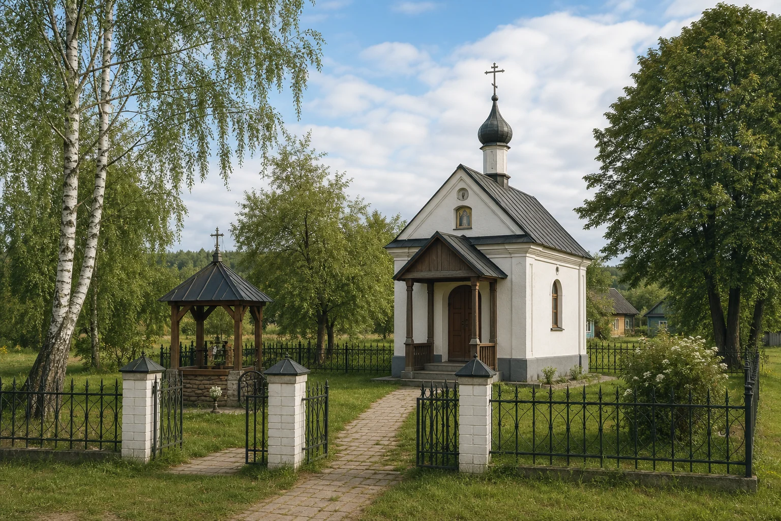 Добровляны, часовня придорожная