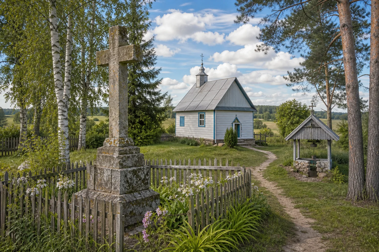 Дрисвяты, каменный крест