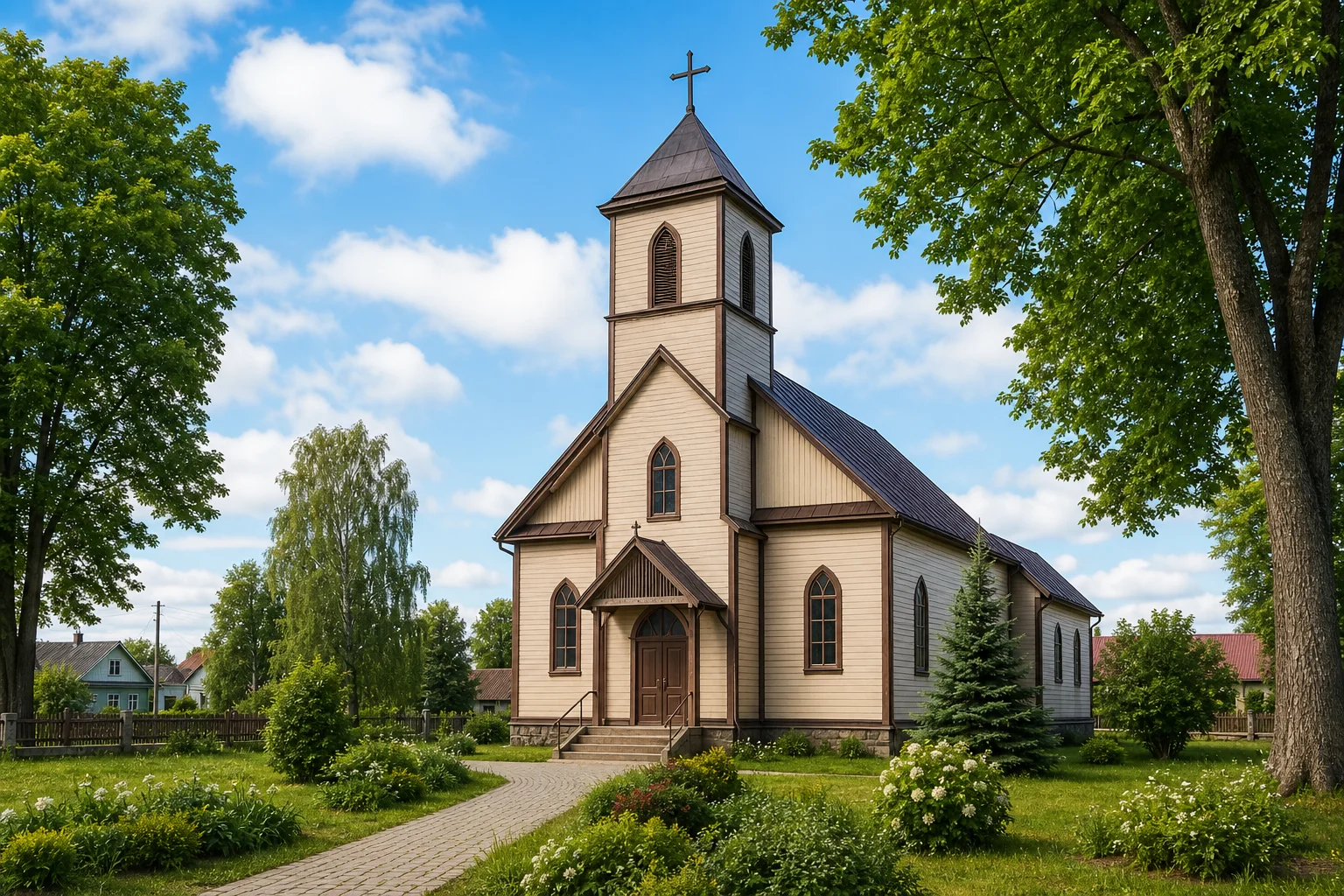Дрисвяты, костел св. Петра и Павла (дерев.)