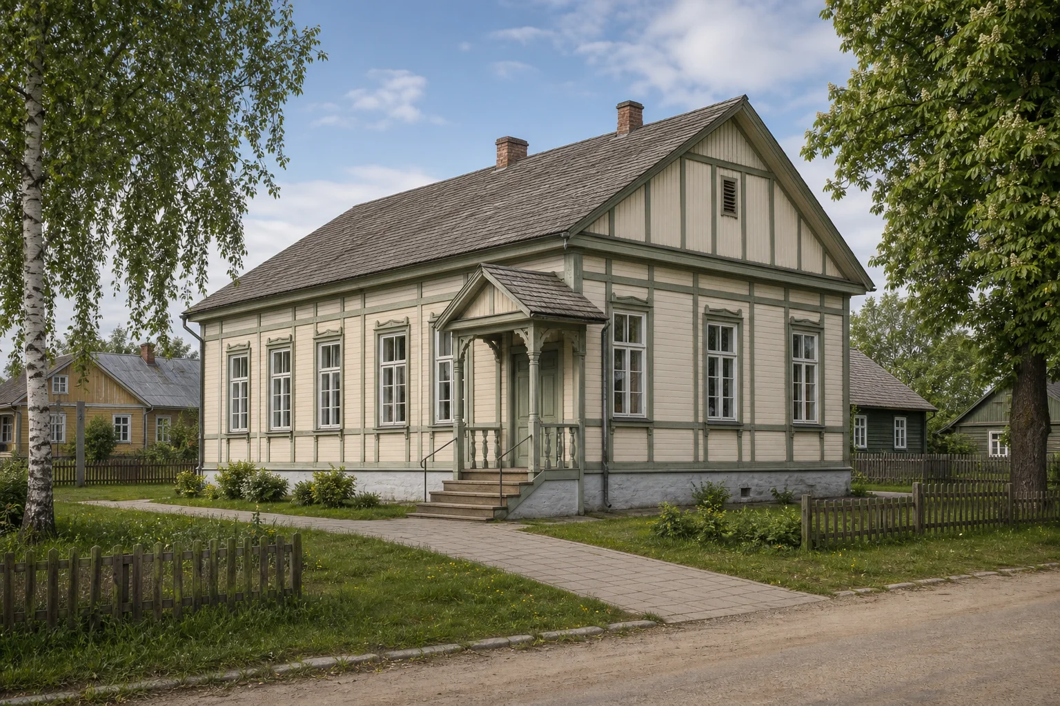 Двор-Хоттевичи, школа (дерев.)