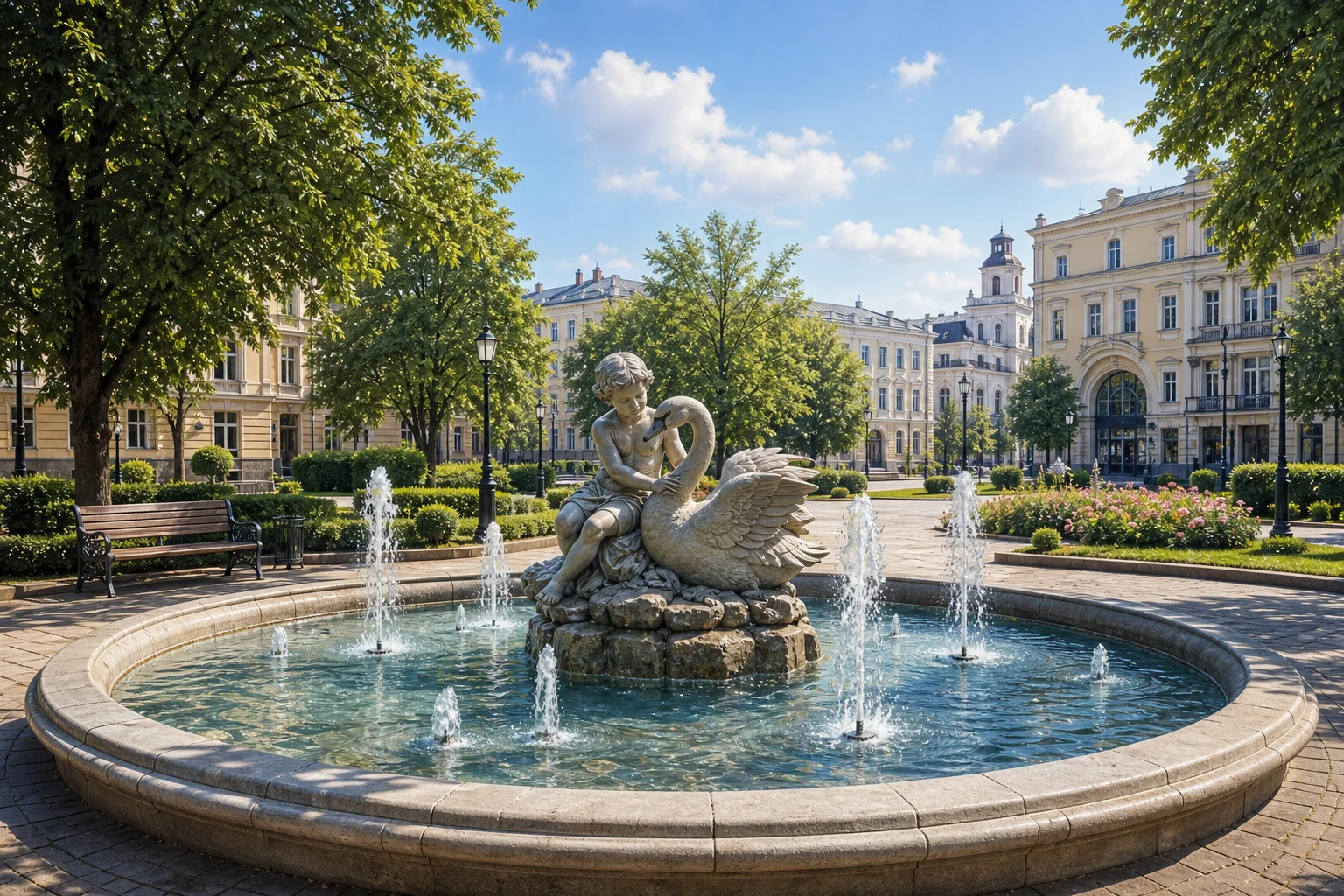 Фонтан «Мальчик с Лебедем»