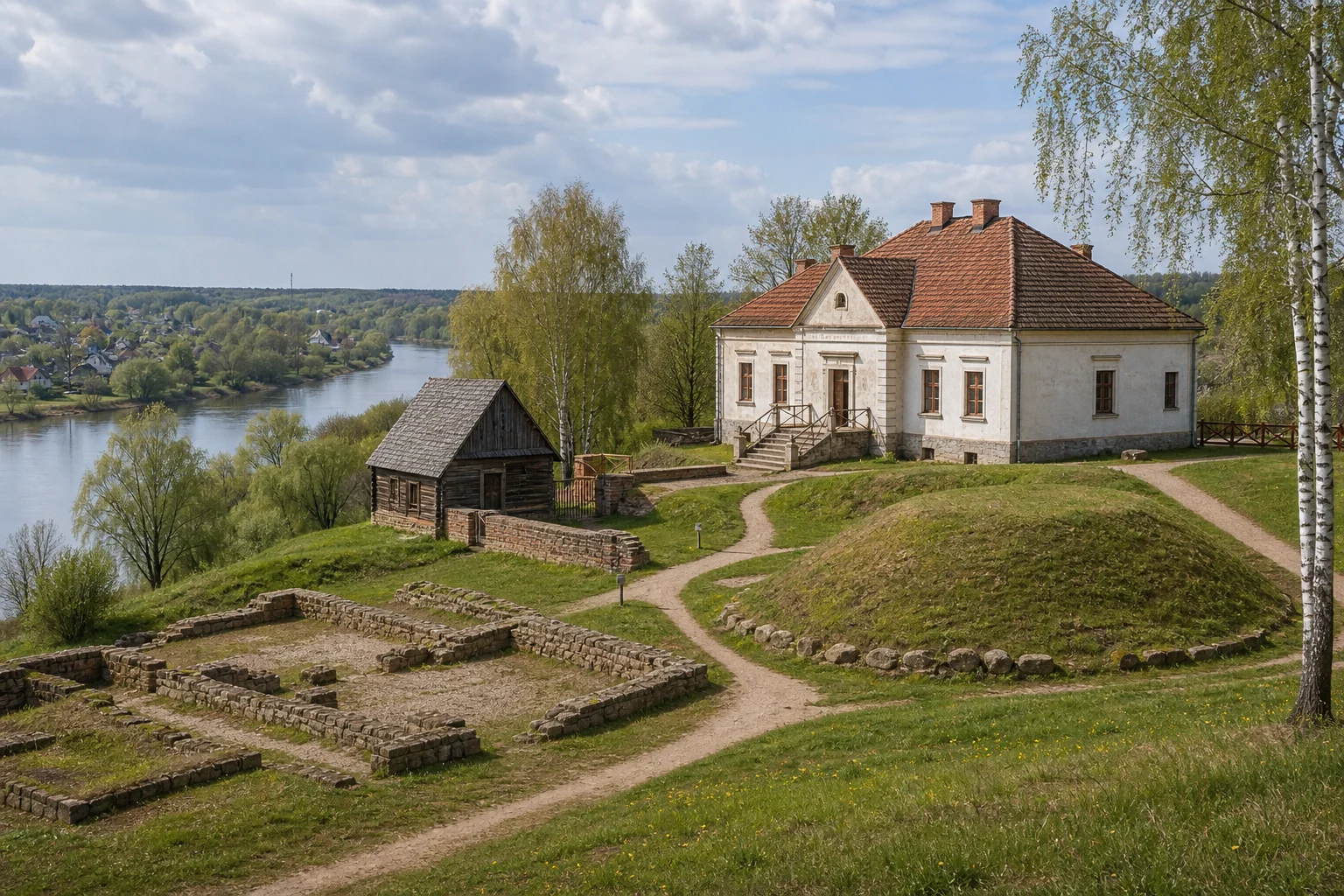 Городище периода раннего железного века и поселение эпохи неолита 1-го тысячелетия н. э. и эпохи Средневековья