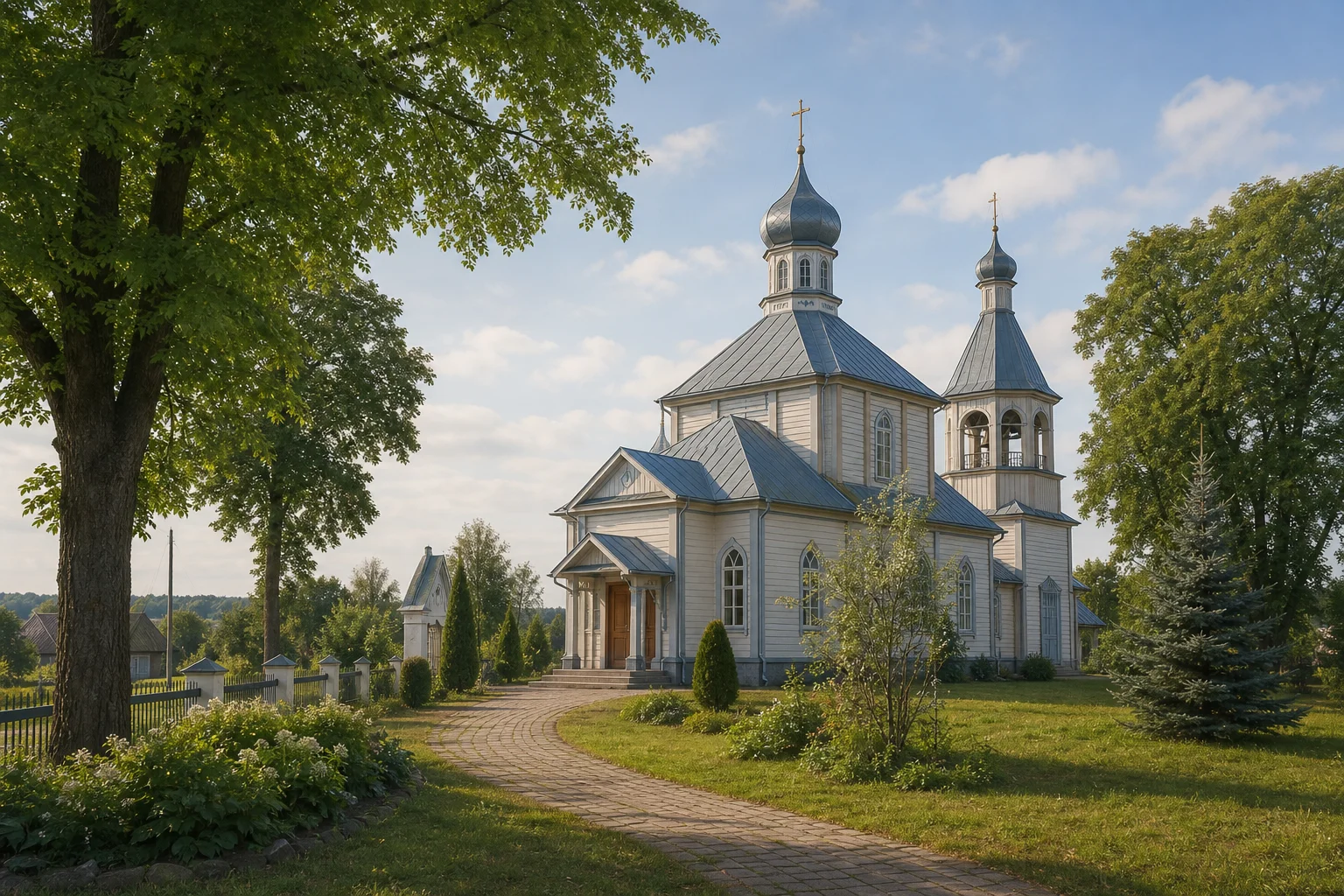 Глуша, музей ремесел: церковь св. Пантелеймона (дерев.)