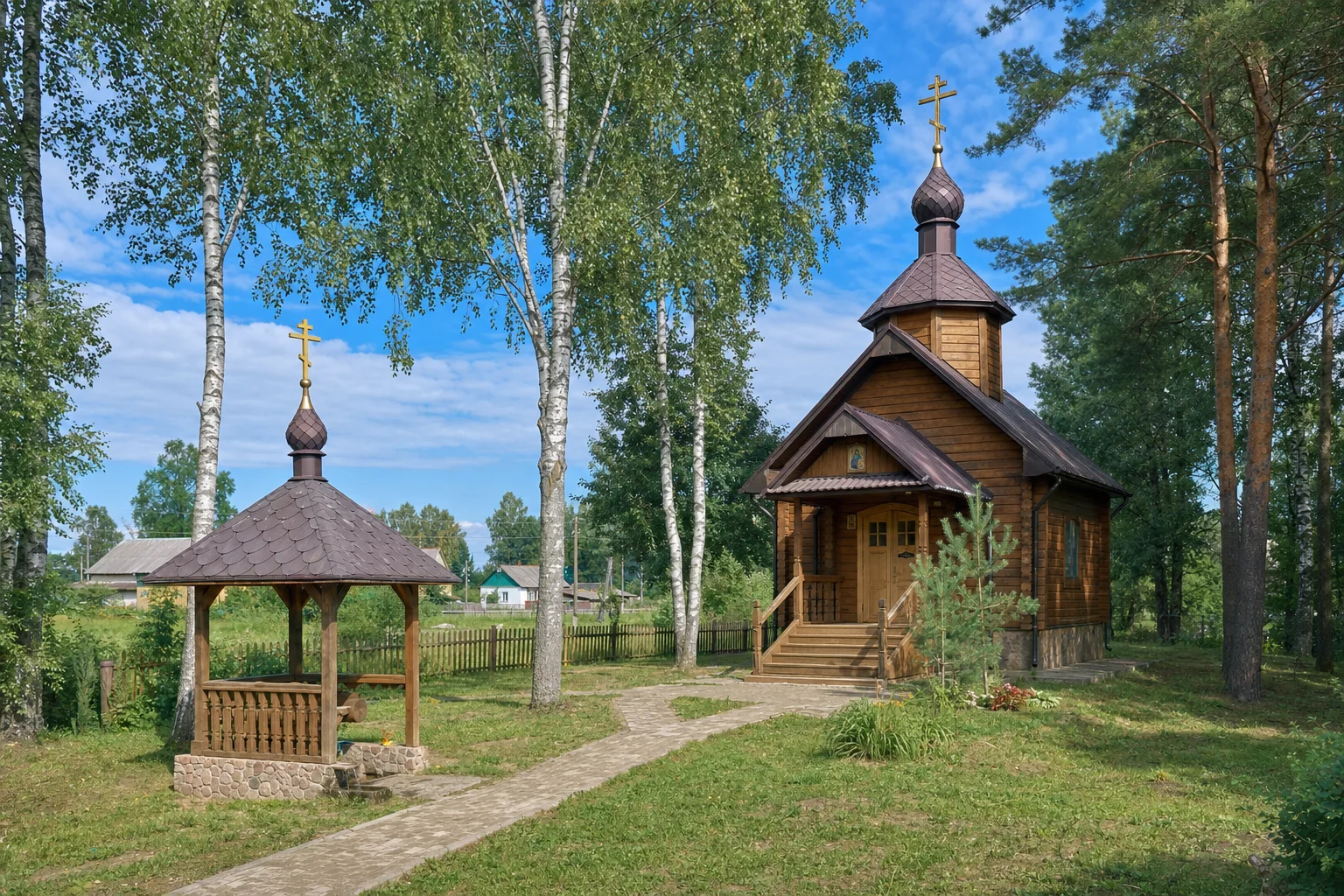 Гольцы, часовня правосл. Воскресенская (дерев.)