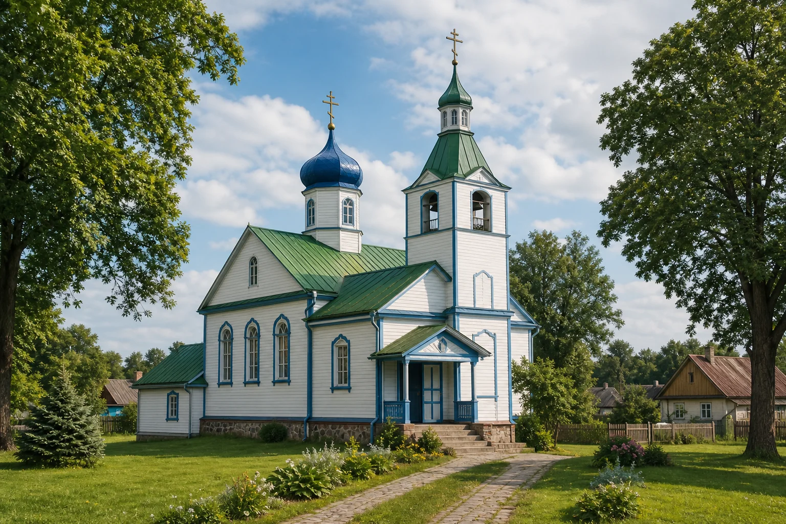 Храм Покрова Пресвятой Богородицы, д. Олекшицы, БПЦ