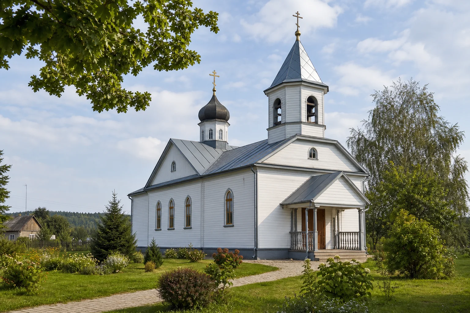 Храм Преображения Господня в д. Деречин