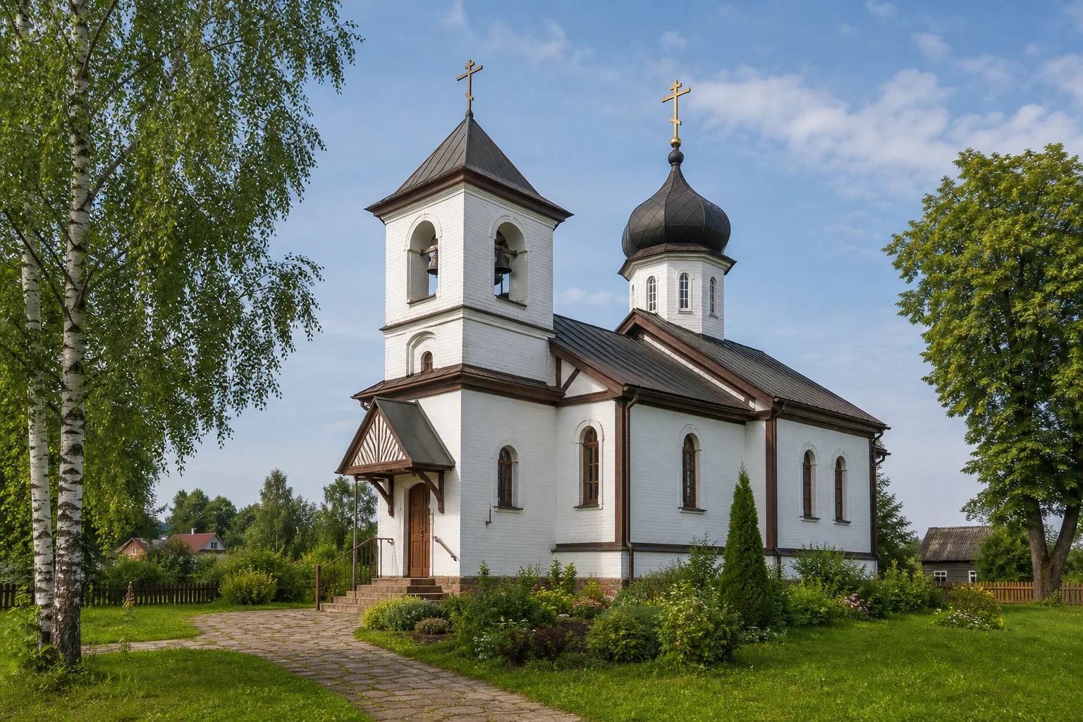 Храм Святой преподобной Евфросинии Полоцкой, аг. Пограничный, БПЦ
