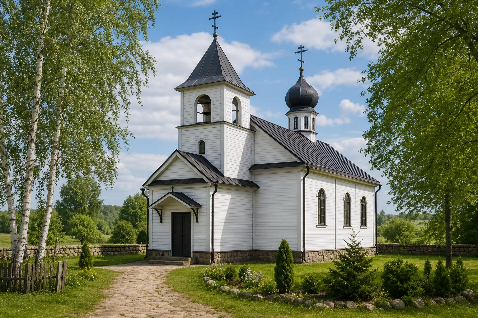 Храм Успения Пресвятой Богородицы, д. Горбачи, БПЦ